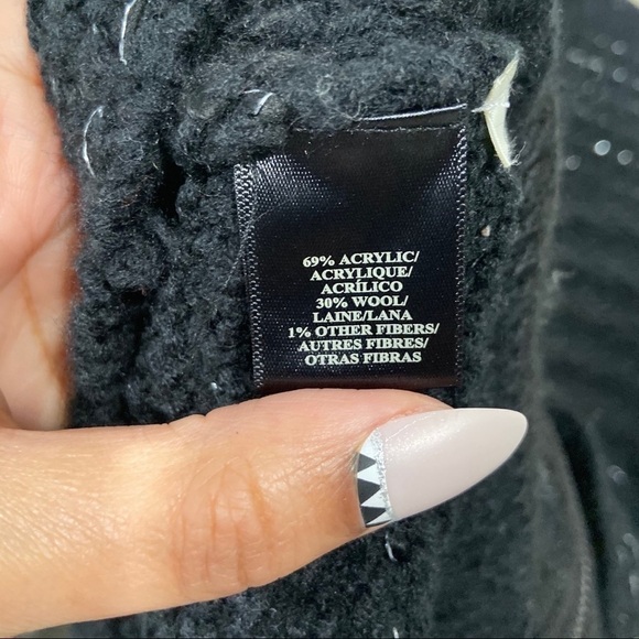 Ann Taylor Wool Knit Metallic Detail Zip Up Jacket - Picture 4 of 7